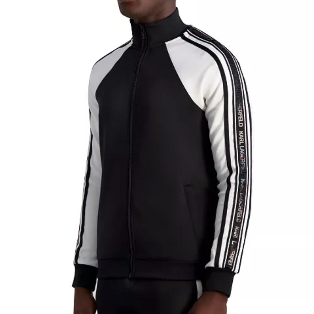 Karl Lagerfeld Black and White Jacket Size XL